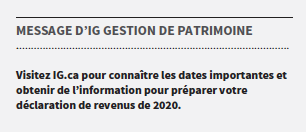 Nouvelles d'IG Gestion de patrimoine
